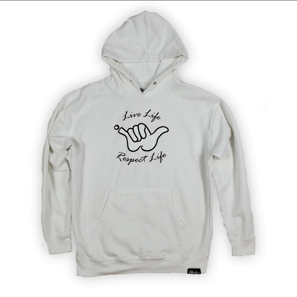 WHITE HOODIE